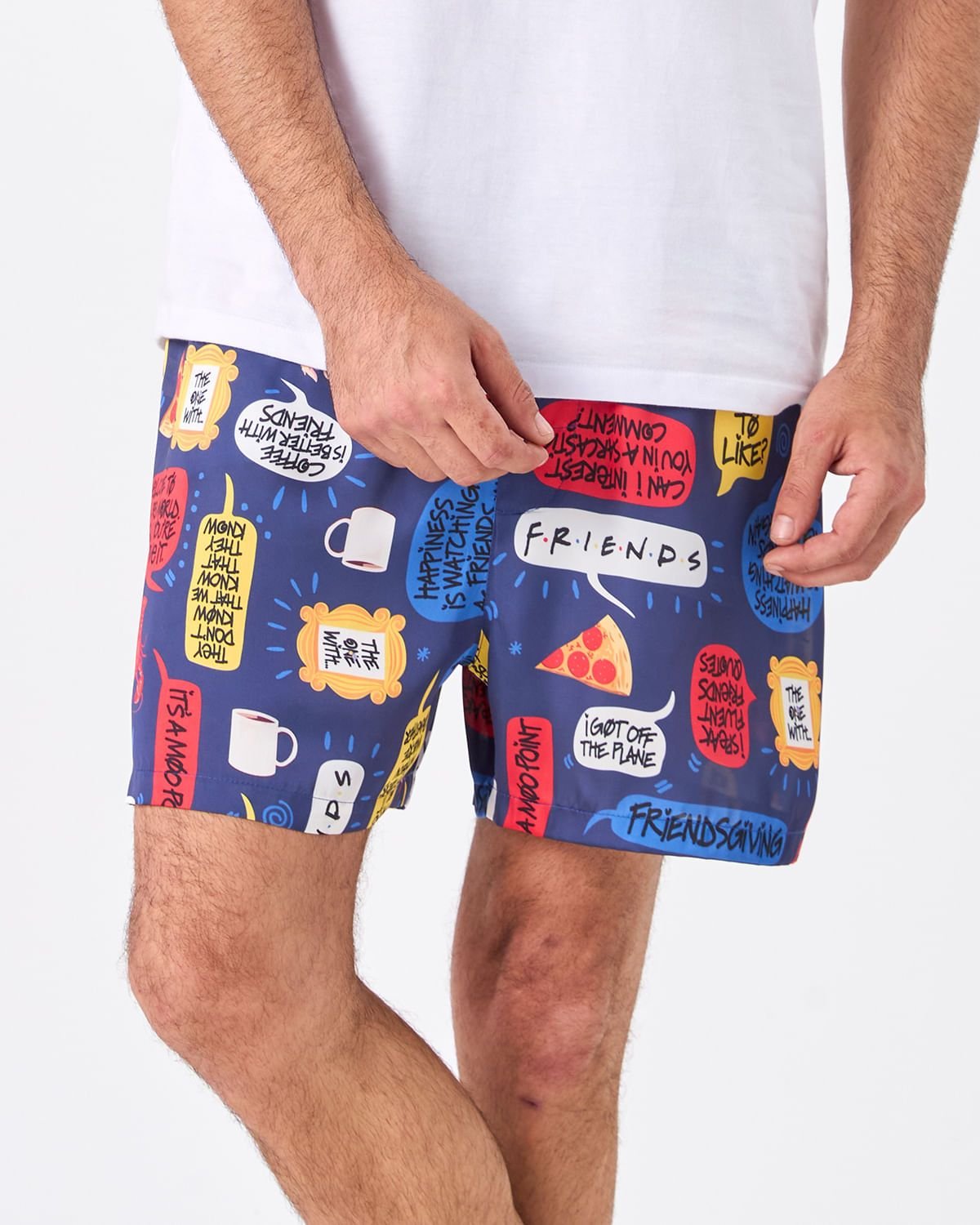 Samba-Canção Friends Acuo Skin Light Pizza