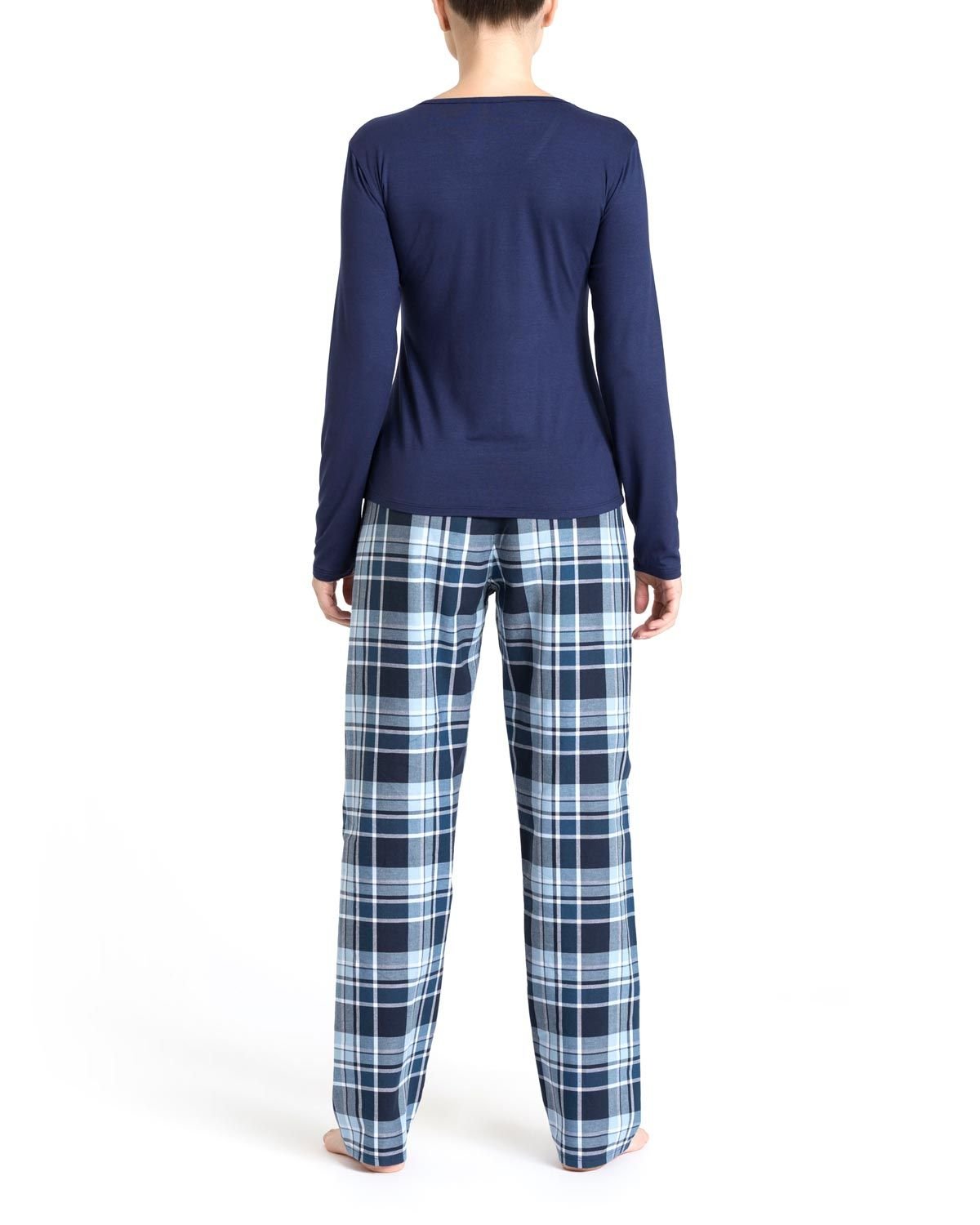 Pijama Feminino Recco Viscolycra Calça Xadrez