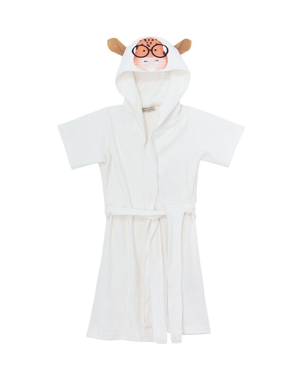 Robe Infantil Unisex Toque Atoalhado Girafa