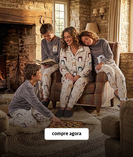 kit pijama mae e filhos soft fleece ursos