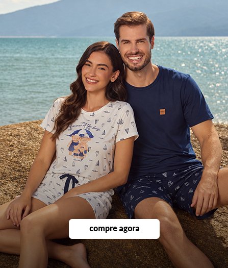 pijama casal barquinhos navy